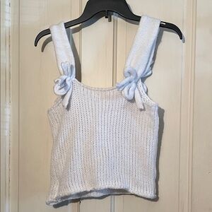 5/$10 White Knit Sleeveless Top